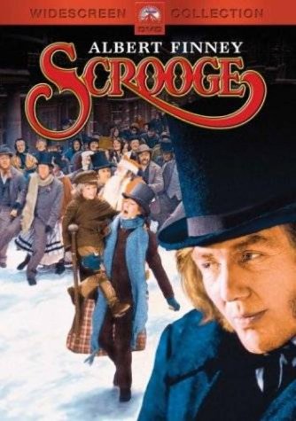 The Cover of Scrooge, with Albert Finney shown on cover.