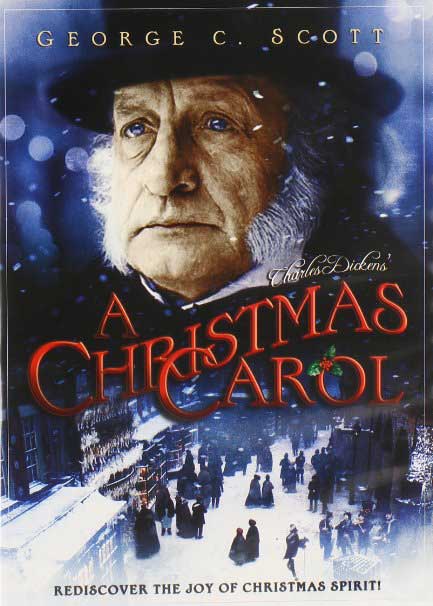 The cover of George C Scott's A Christmas Carol.
