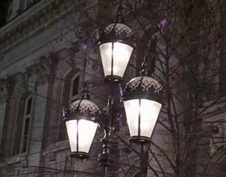 Old gas lamps.