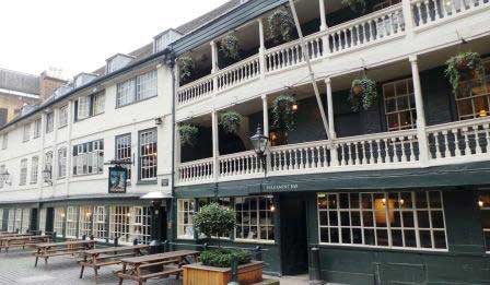 London's only surviving galleried coaching inn - The George.