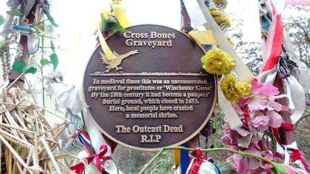 The Cross Bones graveyard.